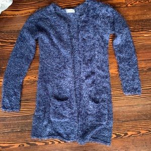 Navy Blue Fuzzy/ cozy sweater